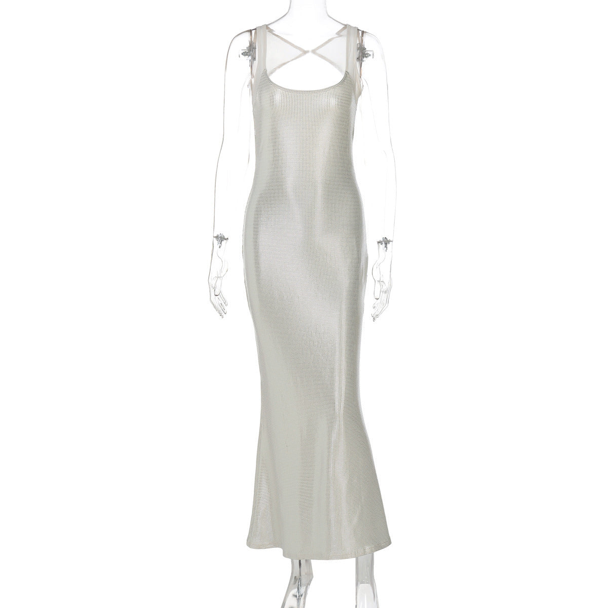 Women’s Backless Sling Dress | High Waist | Long Skirt | Street Fashion