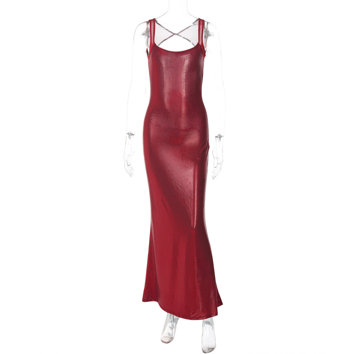 Women’s Backless Sling Dress | High Waist | Long Skirt | Street Fashion