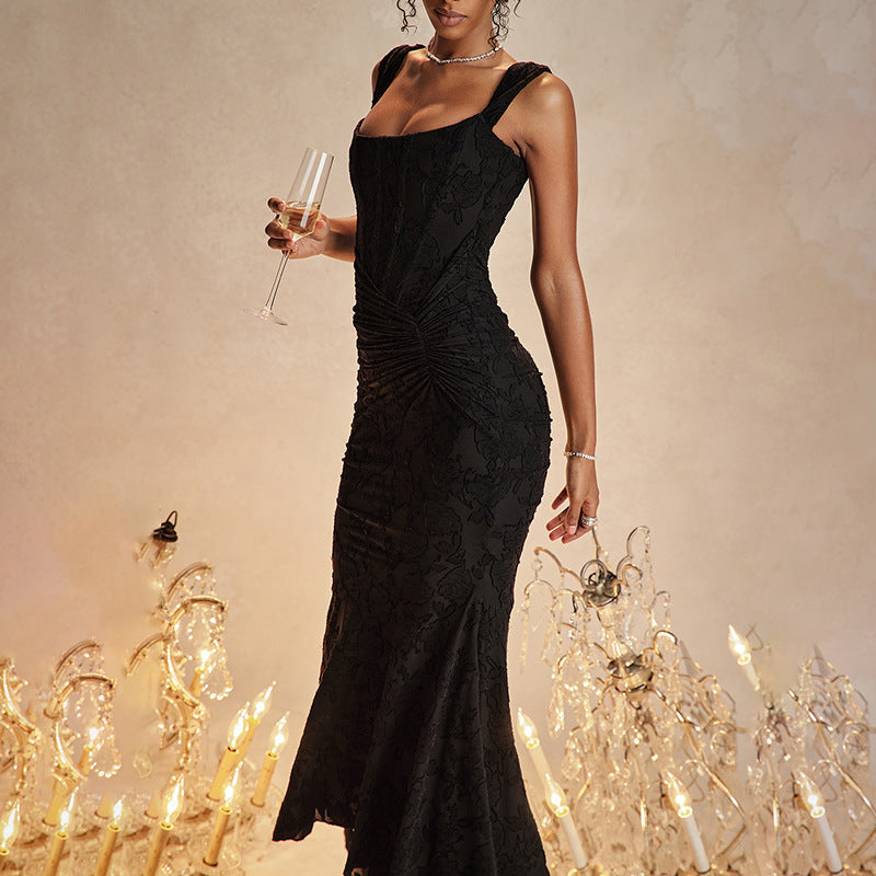 Mozision Off-Shoulder Backless Evening Dress – Purple Strapless Ruched Bodycon Party Dress for Women hanyelevate