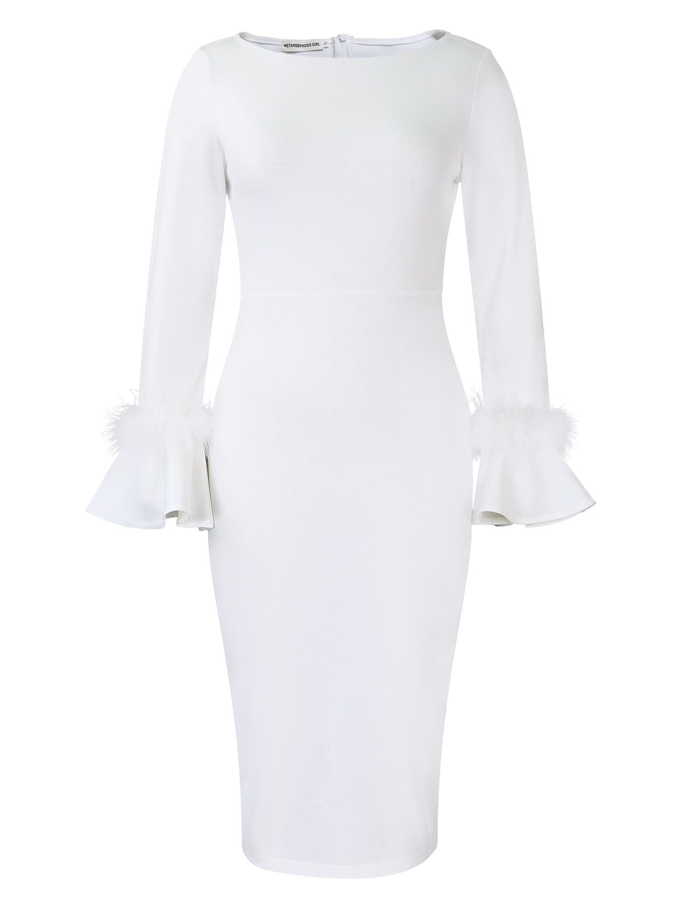 Women’s High Waist Mid Skirt Dress – Temperament Commute Style with 3D Decoration | S–XXXL