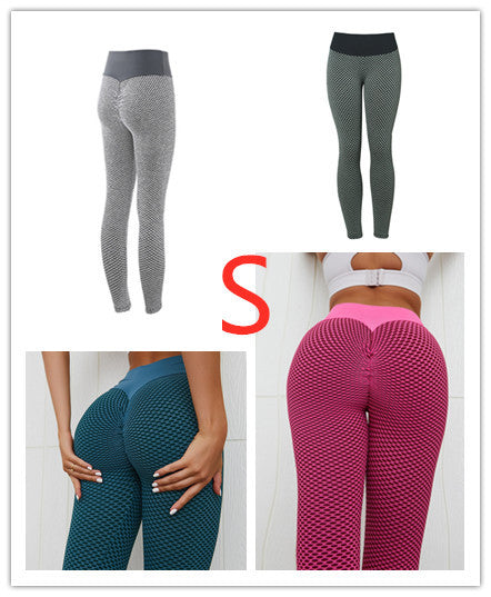 Women’s Plaid Yoga Pants – High Waist Seamless Fitness Leggings, Breathable Gym Wear hanyelevate