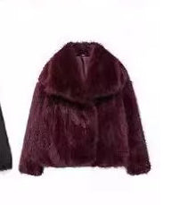 Women’s Winter Plush Coat – Thicken Lapel Casual Long Sleeve Outwear hanyelevate