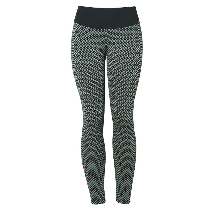 Women’s Plaid Yoga Pants – High Waist Seamless Fitness Leggings, Breathable Gym Wear hanyelevate