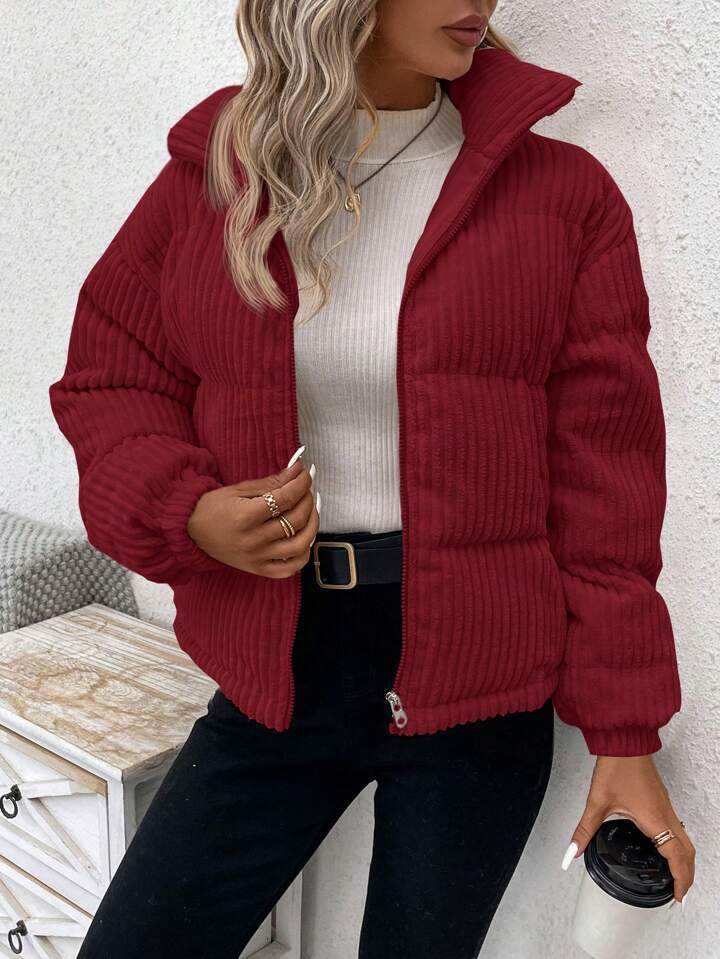 Women’s Loose Corduroy Shirt – Long Sleeve Cotton Blouse | Casual Button Down | S–XL | Multiple Colors