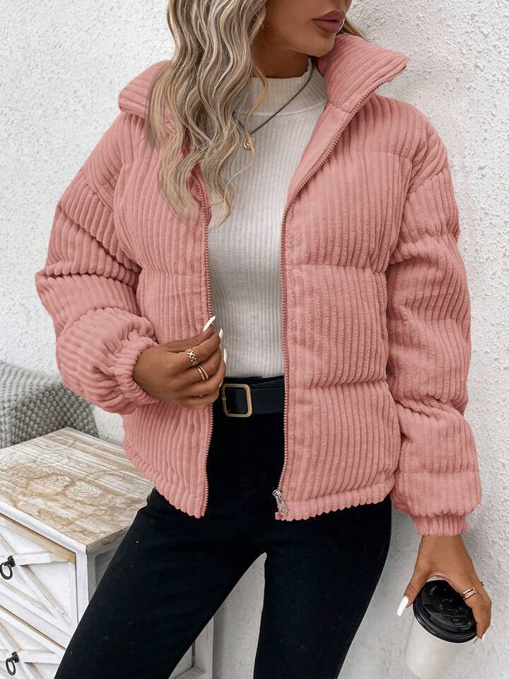 Women’s Loose Corduroy Shirt – Long Sleeve Cotton Blouse | Casual Button Down | S–XL | Multiple Colors