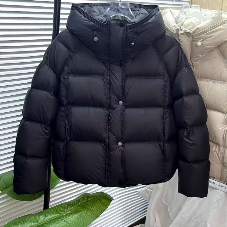 Women’s Thick Loose-Fit Polyester Jacket with Pockets – Commuting Style