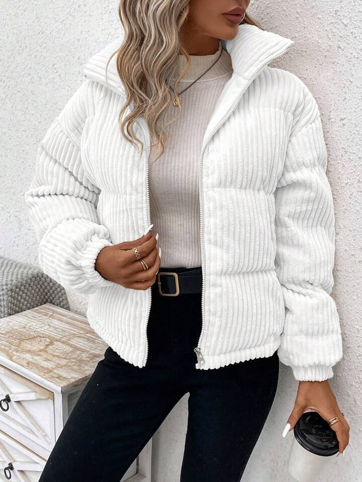Women’s Loose Corduroy Shirt – Long Sleeve Cotton Blouse | Casual Button Down | S–XL | Multiple Colors