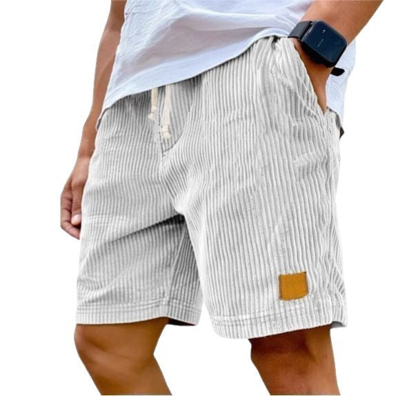 Retro Corduroy Fifth Pants | Straight Fit | Summer Casual