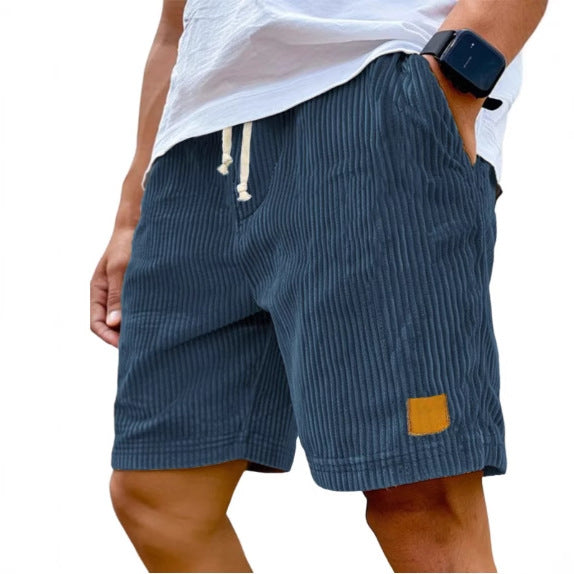 Retro Corduroy Fifth Pants | Straight Fit | Summer Casual