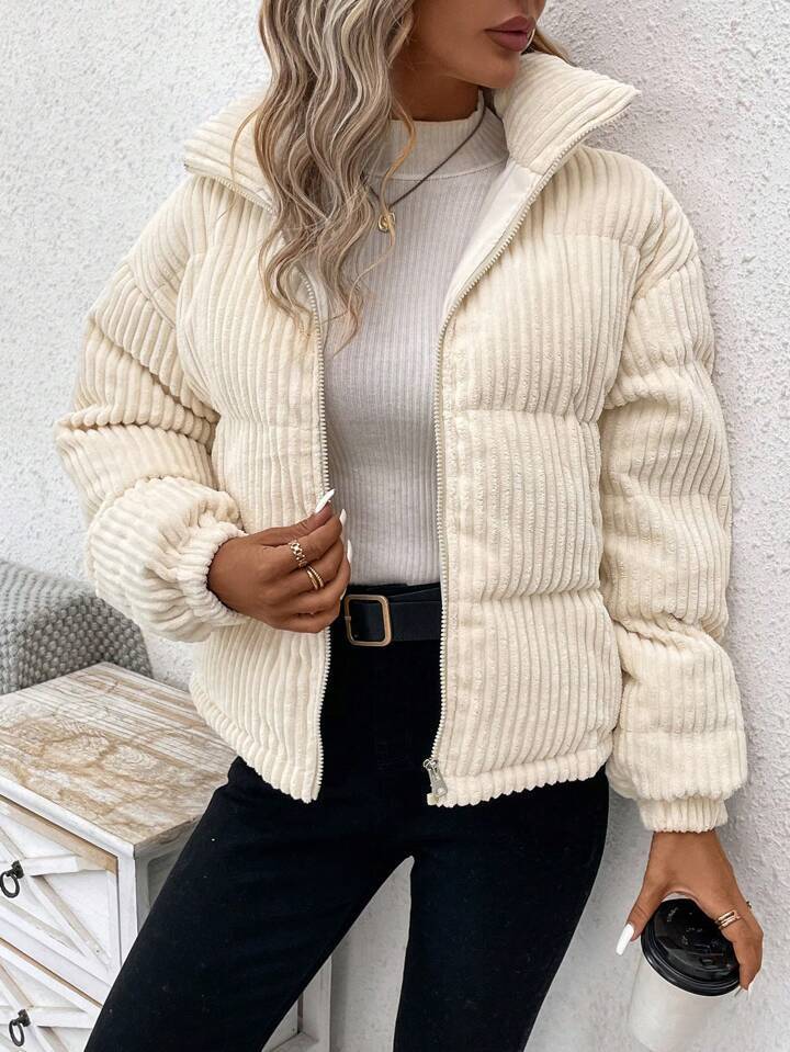 Women’s Loose Corduroy Shirt – Long Sleeve Cotton Blouse | Casual Button Down | S–XL | Multiple Colors