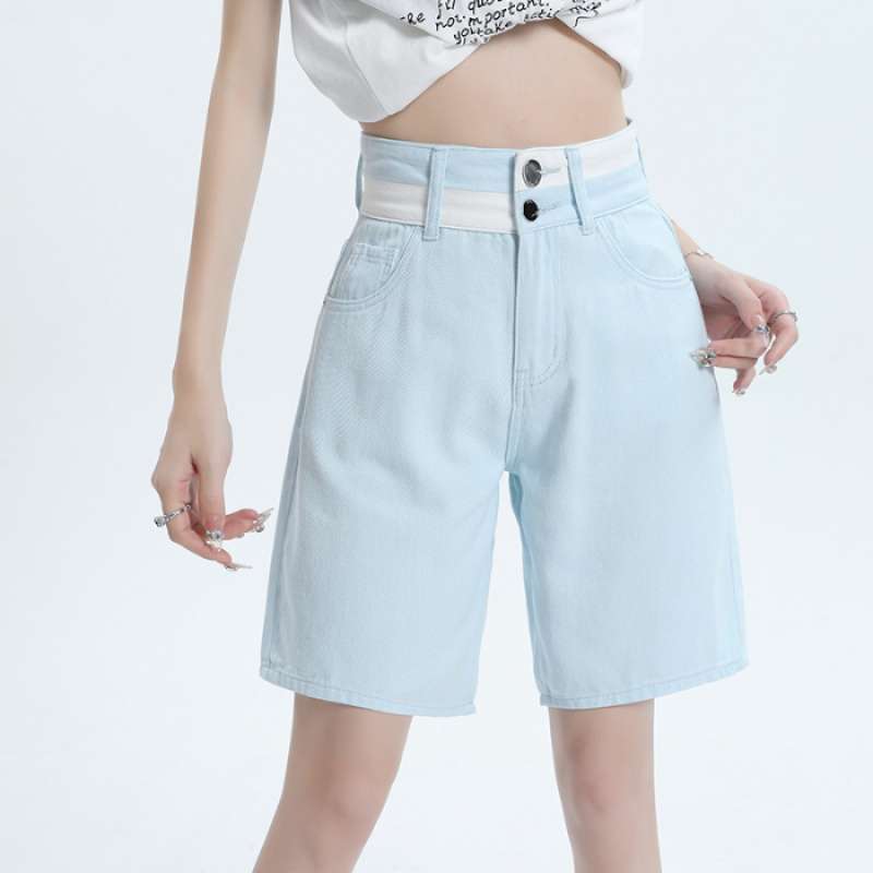 Women’s Cotton Wide-Leg Pants – High/Mid Waist | Meteor Blue, White, Rose Red | XS–2XL
