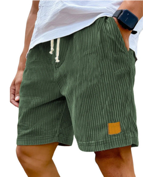 Retro Corduroy Fifth Pants | Straight Fit | Summer Casual