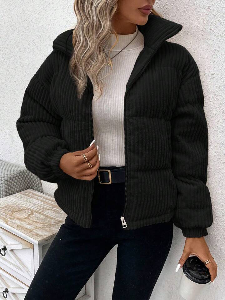 Women’s Loose Corduroy Shirt – Long Sleeve Cotton Blouse | Casual Button Down | S–XL | Multiple Colors
