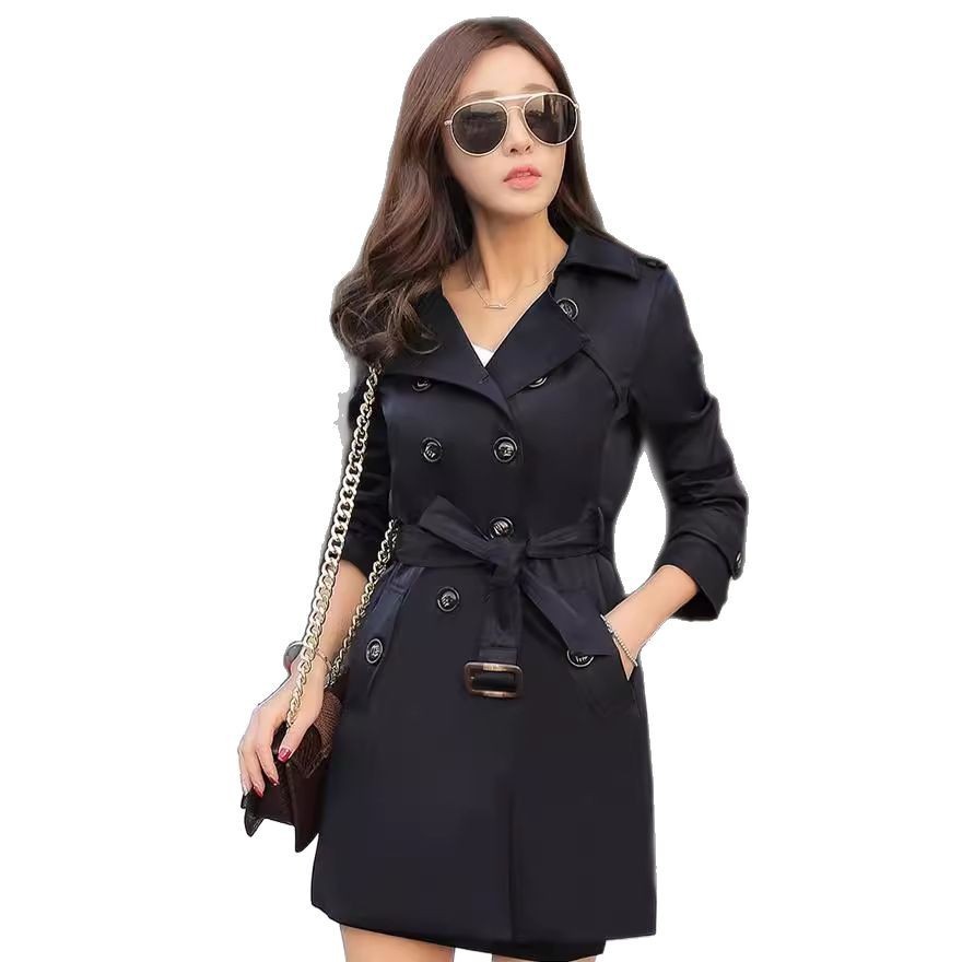 Classic Women's Mid-Length Coat – Fashion Trench for All Seasons hanyelevate