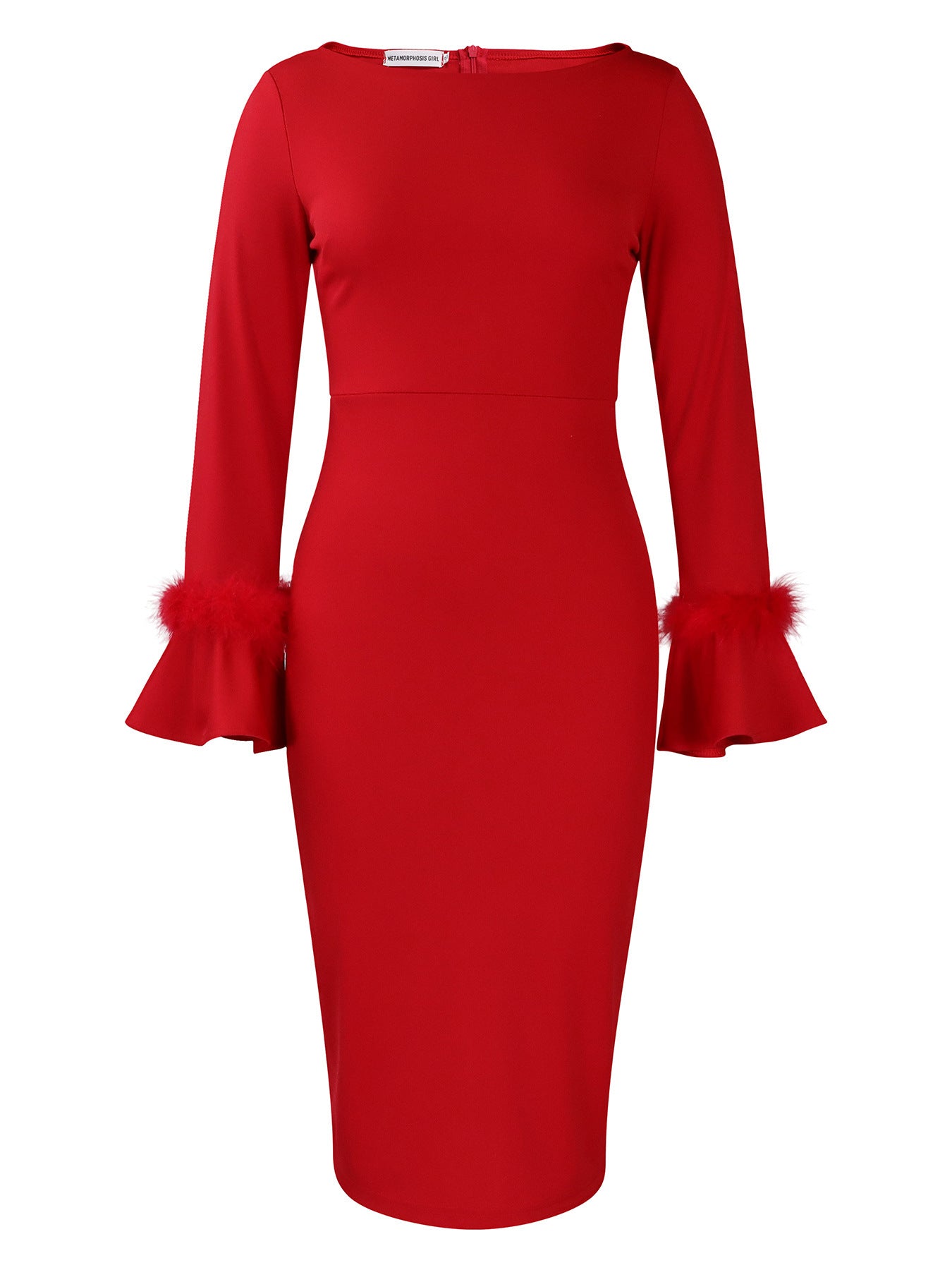 Women’s High Waist Mid Skirt Dress – Temperament Commute Style with 3D Decoration | S–XXXL