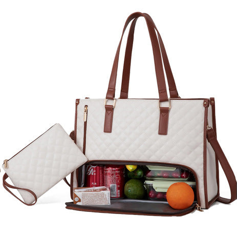 Women’s Insulated Lunch Bag – Leak-Proof, Large Capacity Tote with Laptop & Commute Storage hanyelevate