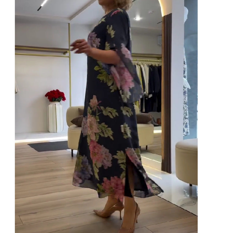 Stylish Printed Women’s Dress – Elegant Summer Fashion Outfit hanyelevate