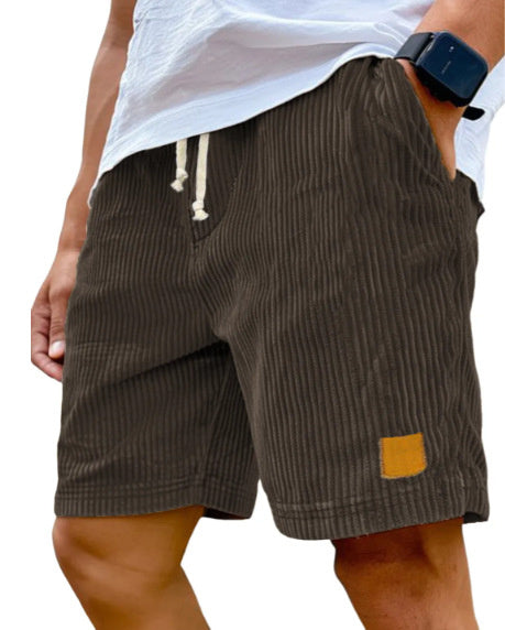 Retro Corduroy Fifth Pants | Straight Fit | Summer Casual