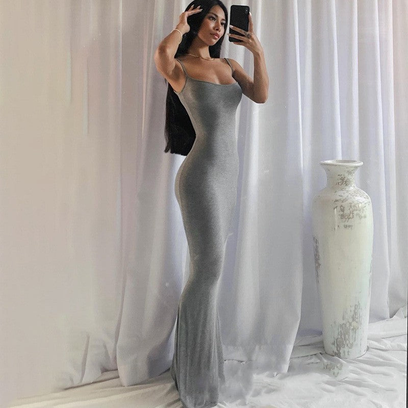 Women's Full Body Shapewear Dress – Tight Fit Jumpsuit with Lift Corset, Chest Pads, and Open Crotch Design hanyelevate