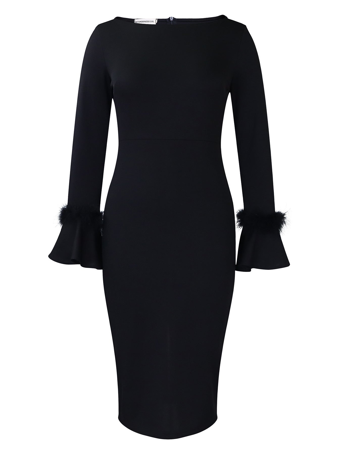 Women’s High Waist Mid Skirt Dress – Temperament Commute Style with 3D Decoration | S–XXXL