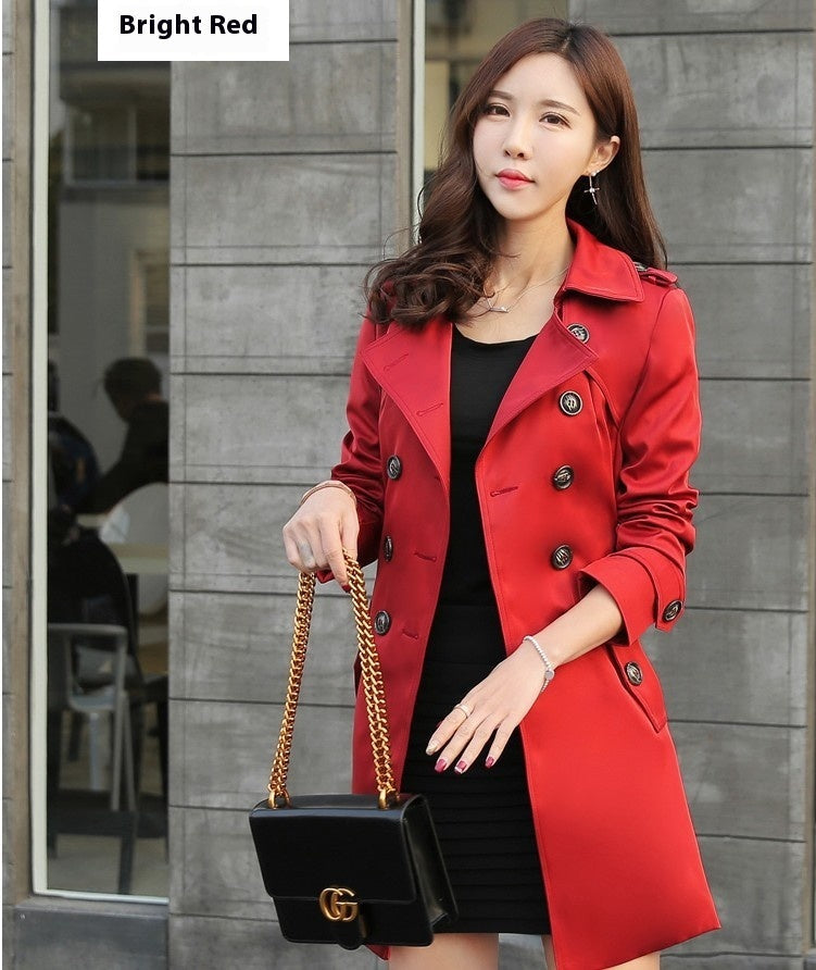 Classic Women's Mid-Length Coat – Fashion Trench for All Seasons hanyelevate