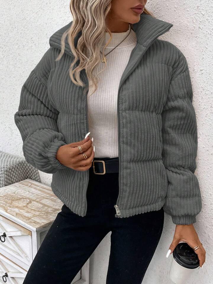 Women’s Loose Corduroy Shirt – Long Sleeve Cotton Blouse | Casual Button Down | S–XL | Multiple Colors
