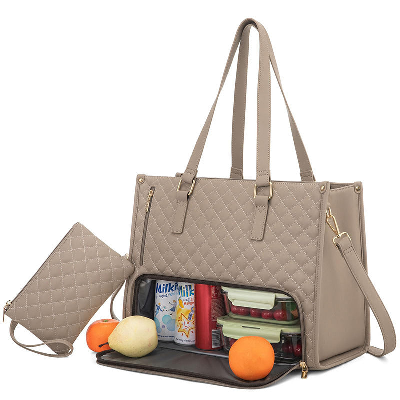 Women’s Insulated Lunch Bag – Leak-Proof, Large Capacity Tote with Laptop & Commute Storage hanyelevate