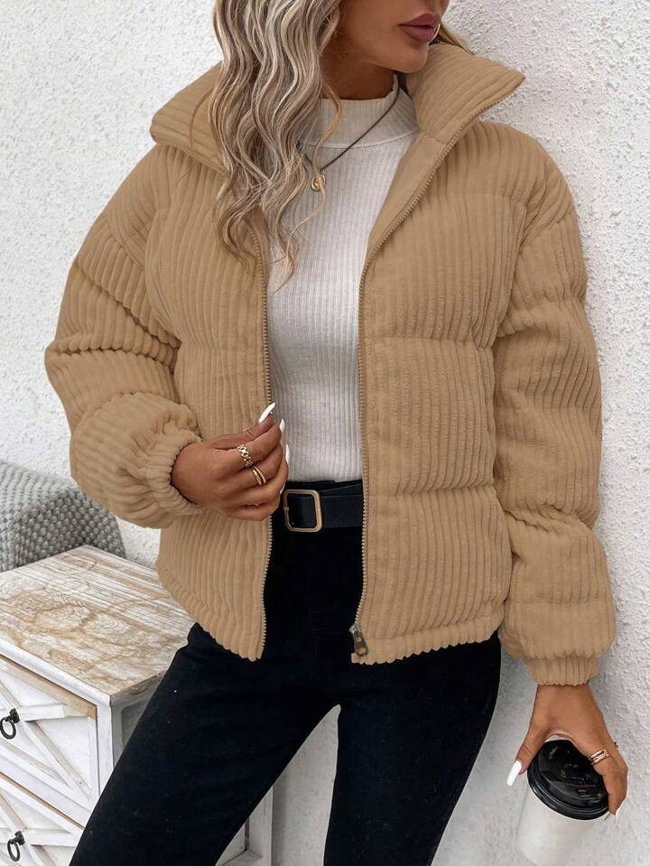 Women’s Loose Corduroy Shirt – Long Sleeve Cotton Blouse | Casual Button Down | S–XL | Multiple Colors