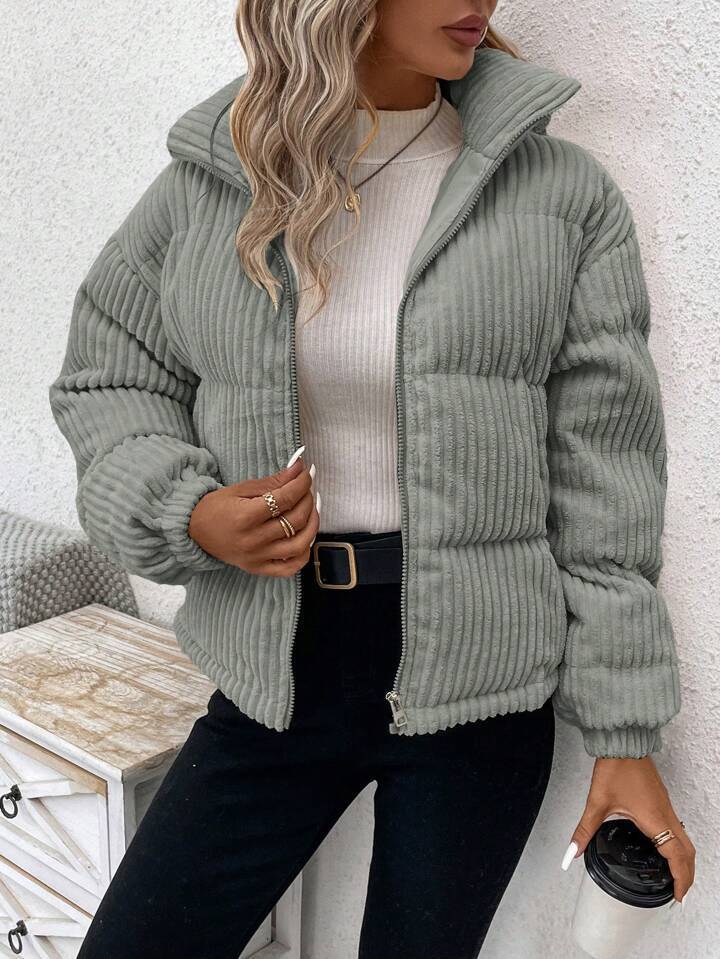 Women’s Loose Corduroy Shirt – Long Sleeve Cotton Blouse | Casual Button Down | S–XL | Multiple Colors