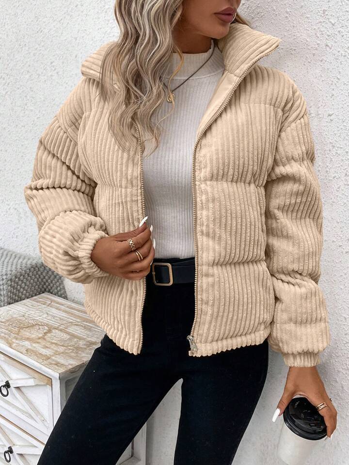 Women’s Loose Corduroy Shirt – Long Sleeve Cotton Blouse | Casual Button Down | S–XL | Multiple Colors