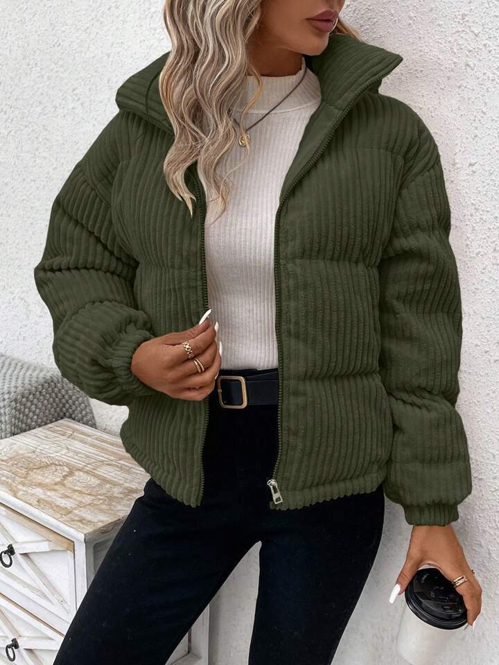 Women’s Loose Corduroy Shirt – Long Sleeve Cotton Blouse | Casual Button Down | S–XL | Multiple Colors
