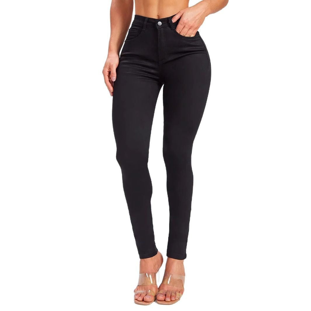 Women’s Cotton Pencil Pants – High Waist/Mid Waist Skinny Jeans | Distressed Casual Style | Sizes 25–40