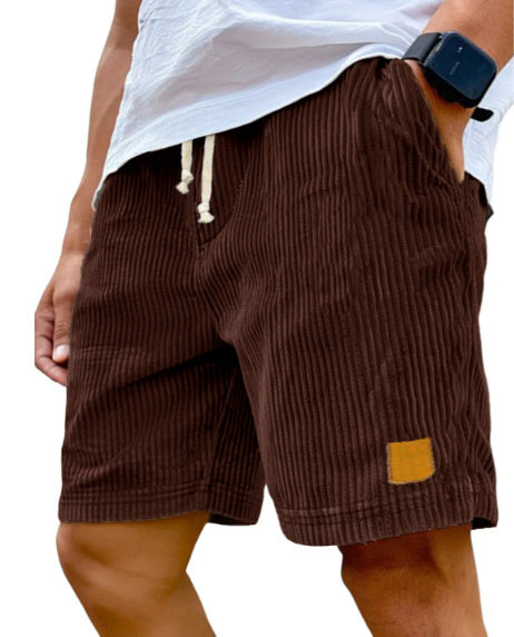 Retro Corduroy Fifth Pants | Straight Fit | Summer Casual
