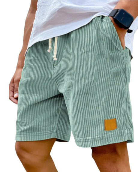 Retro Corduroy Fifth Pants | Straight Fit | Summer Casual