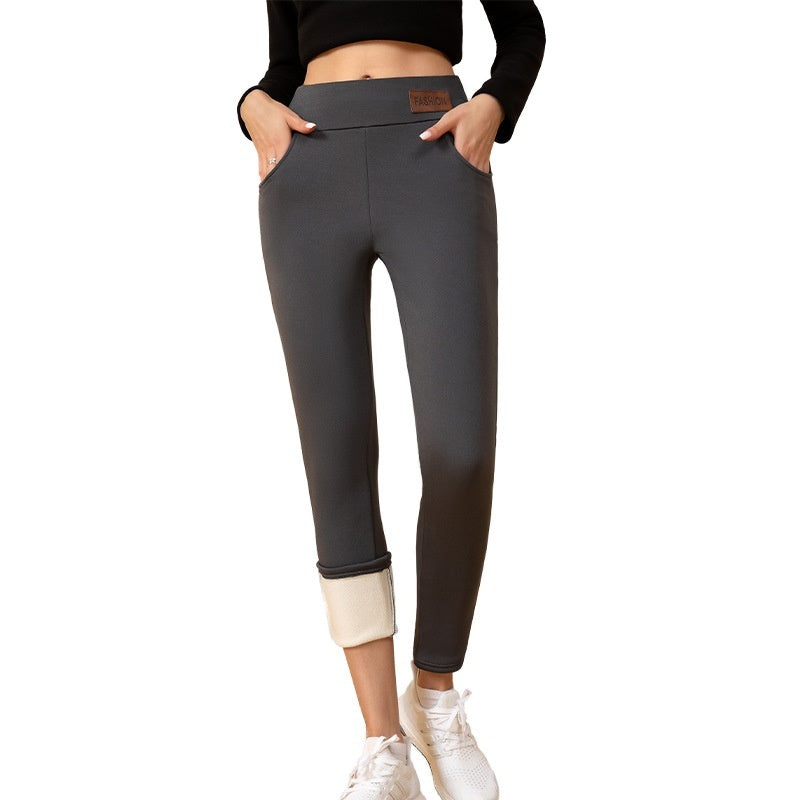 Warm Fleece-Lined Leggings for Women – Plus Size, Thick Cashmere Thermal Tights hanyelevate