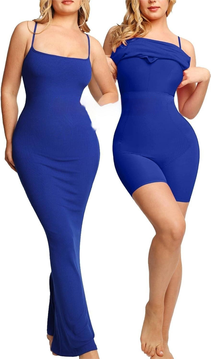 Women's Full Body Shapewear Dress – Tight Fit Jumpsuit with Lift Corset, Chest Pads, and Open Crotch Design hanyelevate