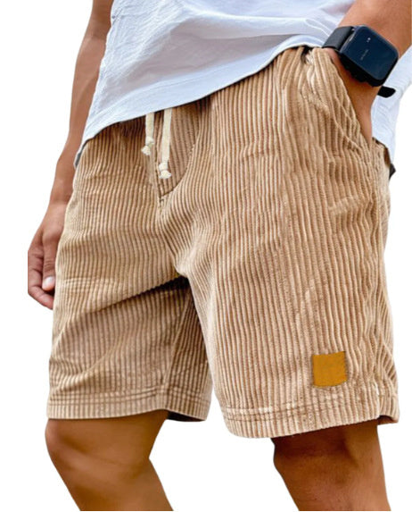 Retro Corduroy Fifth Pants | Straight Fit | Summer Casual