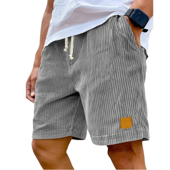 Retro Corduroy Fifth Pants | Straight Fit | Summer Casual