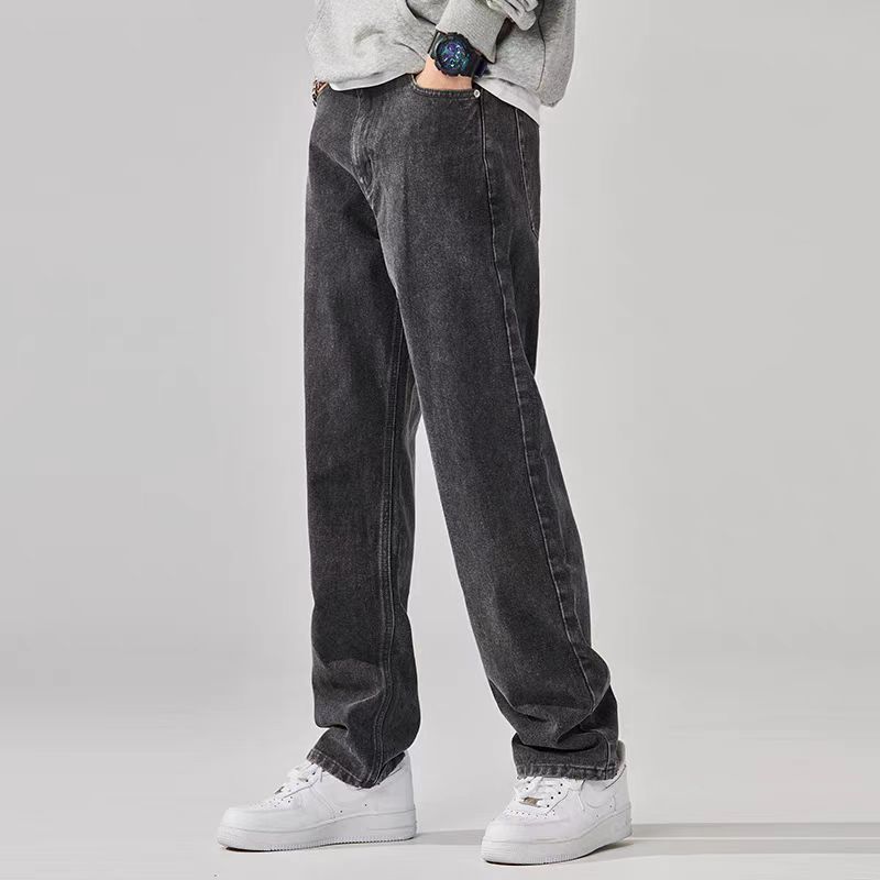 Teenagers’ Denim Straight-Leg Pants | Mid Waist | Casual Leisure