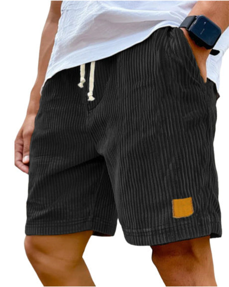 Retro Corduroy Fifth Pants | Straight Fit | Summer Casual