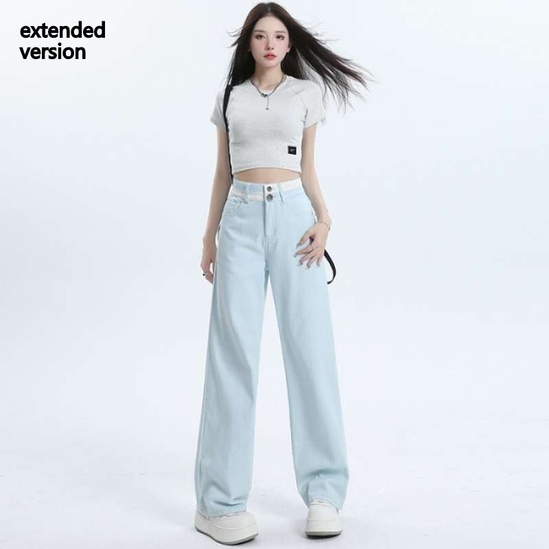 Women’s Cotton Wide-Leg Pants – High/Mid Waist | Meteor Blue, White, Rose Red | XS–2XL