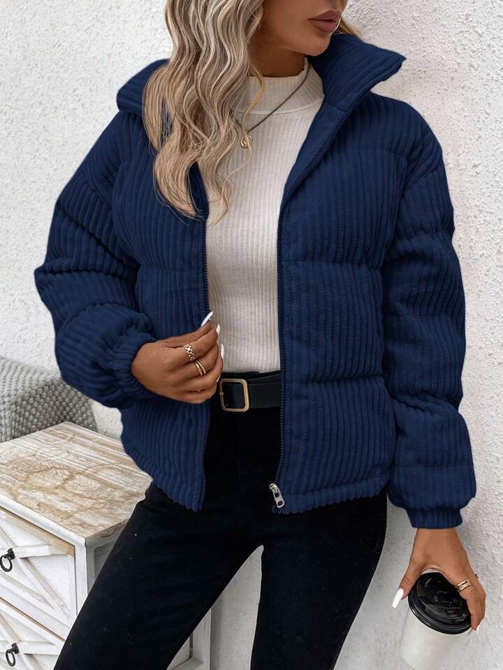 Women’s Loose Corduroy Shirt – Long Sleeve Cotton Blouse | Casual Button Down | S–XL | Multiple Colors