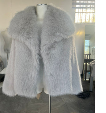 Women’s Winter Plush Coat – Thicken Lapel Casual Long Sleeve Outwear hanyelevate