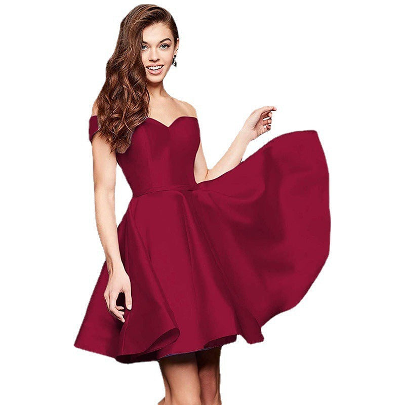 Women’s Elegant Long Dress – Short Sleeve Tight Waist Maxi | XS–XXL, 13 Colors hanyelevate
