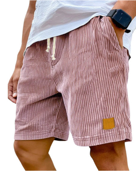 Retro Corduroy Fifth Pants | Straight Fit | Summer Casual