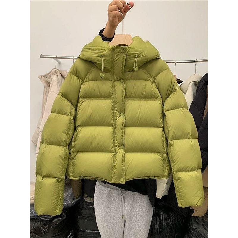 Women’s Thick Loose-Fit Polyester Jacket with Pockets – Commuting Style