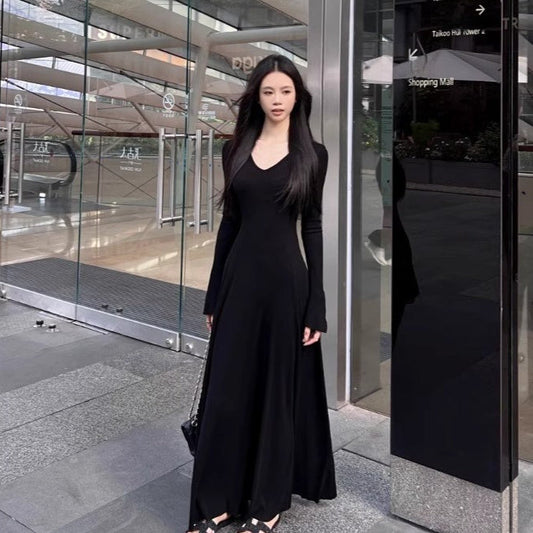 Women’s Fairy Dress – Elastic Waist Pullover | Apricot & Black | S–XL hanyelevate