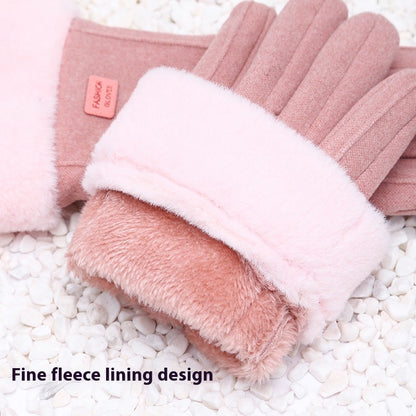 Women's Winter Riding Warm Velvet Padded Thickened Touch Screen Gloves hanyelevate