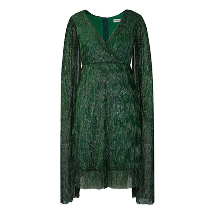 Women’s Solid Color Dress with Elastic Waist – Elegant Polyester Outfit | S–3XL