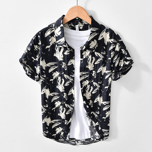 Women’s Street Hip-Hop Floral Cardigan – Loose Fit Long Sleeve Jacket | Printed Viscose Blend | Casual Outerwear